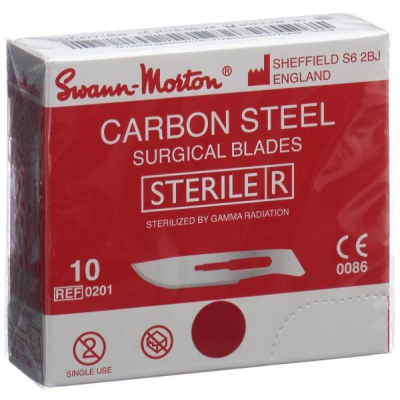 SWANN-MORTON Scalpel Blade Fig.10 Sterile 100 pcs