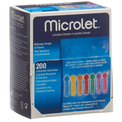 MICROLET (PI-APS) Colored Lancets 200 pcs