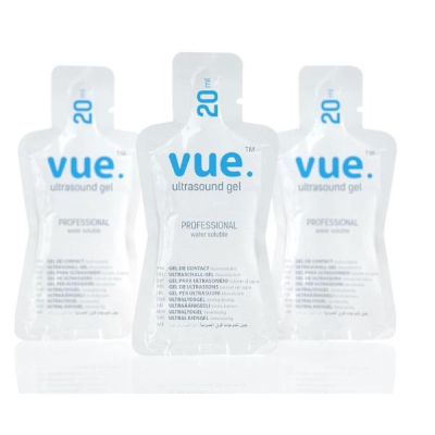 VUE Ultrasound Gel Sterile Bag 20 ml