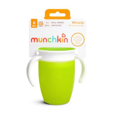 MUNCHKIN Miracle 360° Drinking Cup 207ml spill-proof 6M+ MUNCHKIN Miracle 360° Drinking Cup 207ml spill-proof 6M+