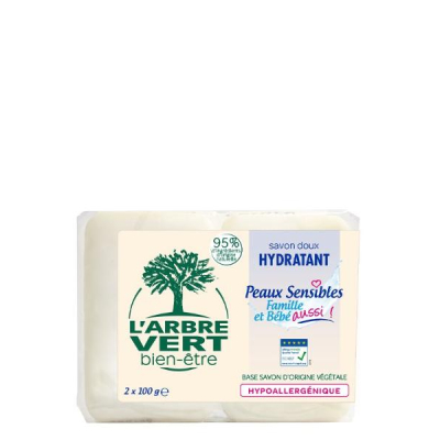L'ARBRE VERT Eco Soap Sensitive Skin Fr 2 x 100 g