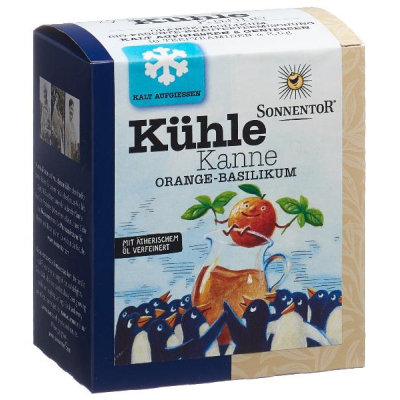 SONNENTOR Cool Jug Tea Pyramid Orange-Basil BIO 16 pcs