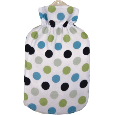 SÄNGER Hot Water Bottle Natural Rubber Plush 2l Dots