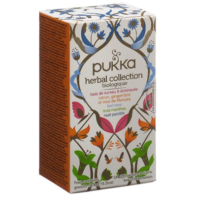 PUKKA Herbal Collection Organic Tea FR/EN Bottle 20 Pieces