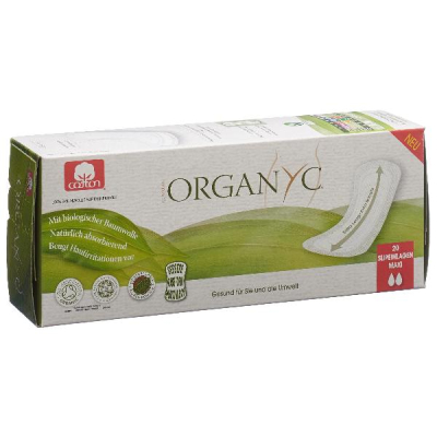 ORGANYC Maxi Pads Extra Long 20 Pieces