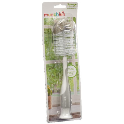MUNCHKIN Bottle & Teat Brush with Sponge MUNCHKIN Bottle & Teat Brush with Sponge