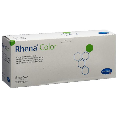 RHENA Color Elastic Bandage 8cmx5m green open 10 pcs RHENA Color Elastic Bandage 8cmx5m green open 10 pcs