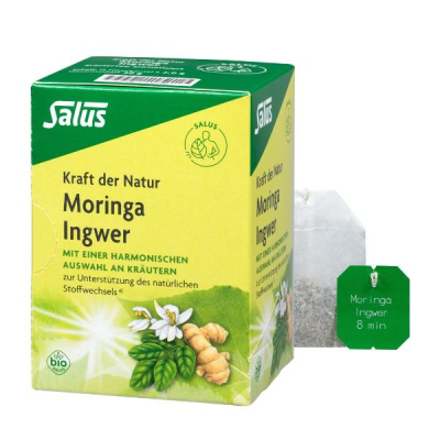 SALUS Organic Moringa Ginger Tea Bag 15 Pieces