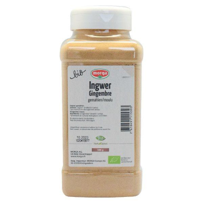 MORGA Organic Ground Ginger Spice Can 500 g