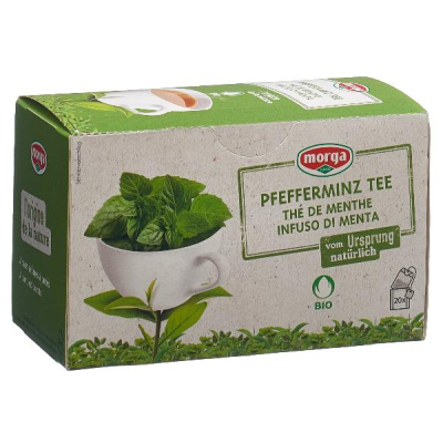 MORGA Peppermint Tea with Organic Bud Bag 20 Pieces