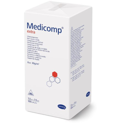 MEDICOMP Extra 6-fold S30 7.5x7.5cm non-sterile 100 pcs
