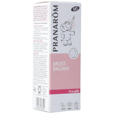 PRANAROM PranaBB Chest Balm Organic Tb 40 ml PRANAROM PranaBB Chest Balm Organic Tb 40 ml