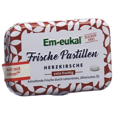 SOLDAN EM-EUKAL Fresh Pastilles Heart Cherry Sugar-free 20 g
