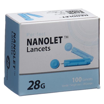 NANOLET Lancets 28G Box 100 Pieces