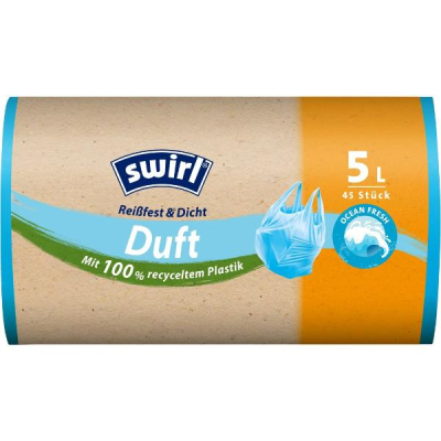 SWIRL Scented Garbage Bags 5l Ocean 45 pcs