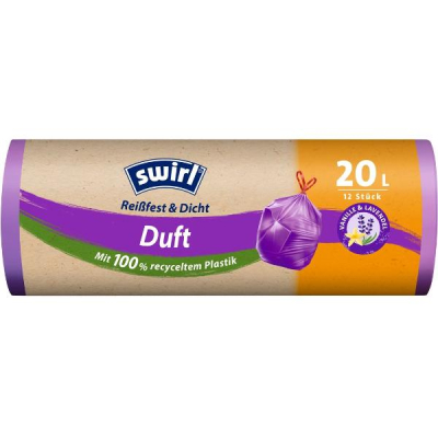 SWIRL Scented Garbage Bags 20l Lavender-Vanilla 12 Pcs