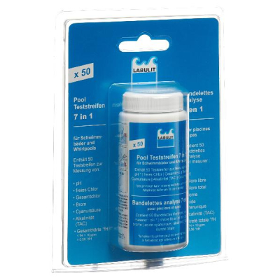 LABULIT Pool Test Strips 7in1 50 Pcs