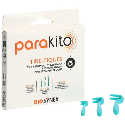 PARAKITO Tick Tweezers 3 pcs