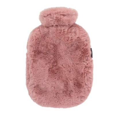 FASHY Hot Water Bottle 2l Fluffy Cover ex so Bright Red