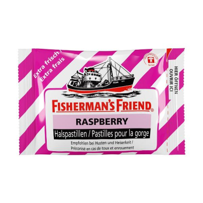 Przyjaciel Fishermana, Lozenges Raspberry Oz 25 g Przyjaciel Fishermana, Lozenges Raspberry Oz 25 g