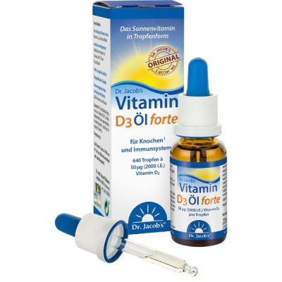 DR. JACOB'S Vitamin D3 Oil forte 2000 IU 20 ml