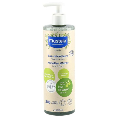 MUSTELA ORGANIC Micellar Water (new) 400 ml Bottle