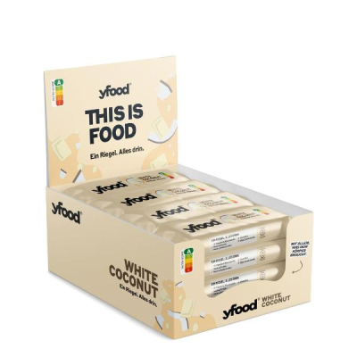 YFOOD High-Protein Bar Coco&Whi Choco 12 x 60 g YFOOD High-Protein Bar Coco&Whi Choco 12 x 60 g
