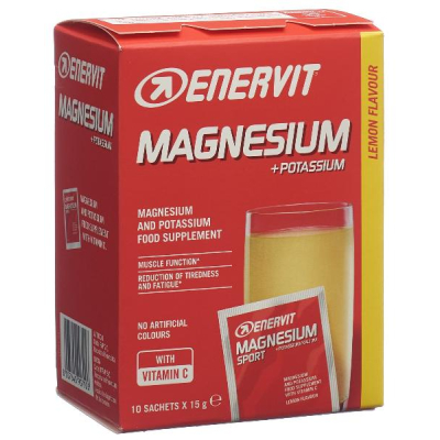 ENERVIT Powder Magnesium Potassium 10 Bottles 15 g