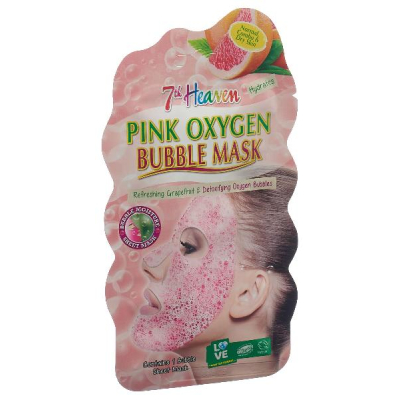 7TH HEAVEN Bubble Mask Women's Pink Oxygen Bottle