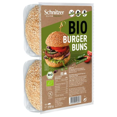 SCHNITZER Organic Hamburger Buns Bag 250 g SCHNITZER Organic Hamburger Buns Bag 250 g