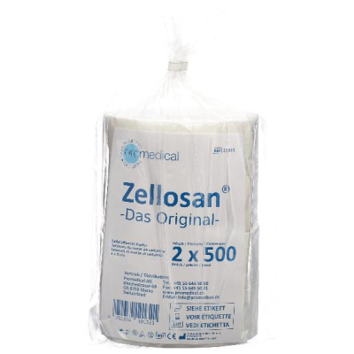 ZELLOSAN Cellulose Swabs 4x5cm Non-Sterile 2 x 500 Pieces