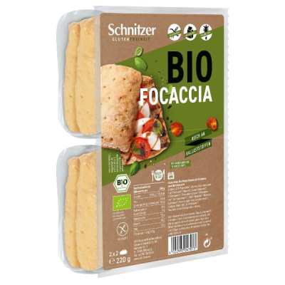 SCHNITZER Organic Focaccia Bag 220 g SCHNITZER Organic Focaccia Bag 220 g