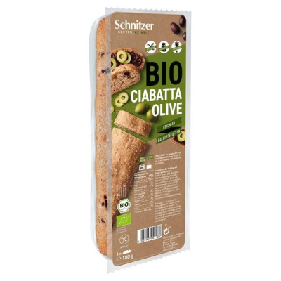 SCHNITZER Organic Ciabatta Olive Bottle 180 g SCHNITZER Organic Ciabatta Olive Bottle 180 g
