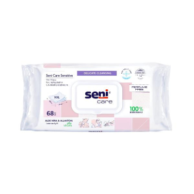 SENI Care Sensitive Wet Wipes 68 Pcs
