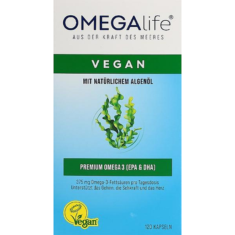 OMEGA-LIFE Algae Oil Capsules 120 pcs