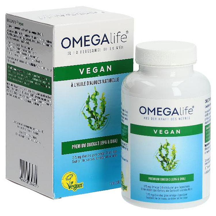 OMEGA-LIFE Algae Oil Capsules 120 pcs