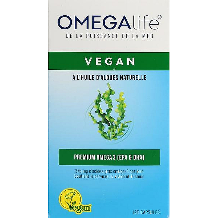 OMEGA-LIFE Algae Oil Capsules 120 pcs