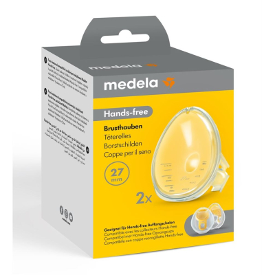 Escudos de seno con manos libres de Medela 27 mm 2 pcs