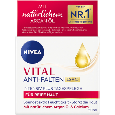 „Nivea Vital AA“ dienos kremas Papildomas turtingas SPF15 50 ml