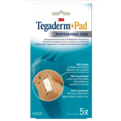 3M TEGADERM+PAD 6x10cm Wound Cushion 2.5x6cm (n)