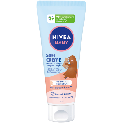 NIVEA BABY Cream Face&Body Soft Tube 100 ml NIVEA BABY Cream Face&Body Soft Tube 100 ml