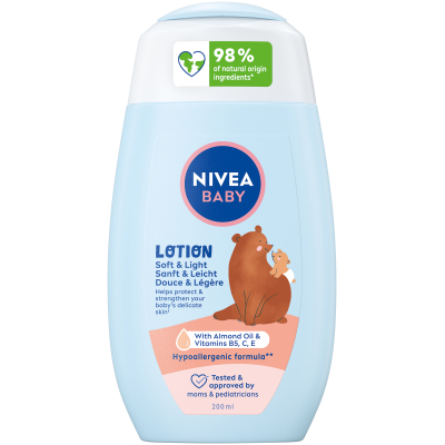 NIVEA BABY Lotion gentle&light 200 ml bottle NIVEA BABY Lotion gentle&light 200 ml bottle