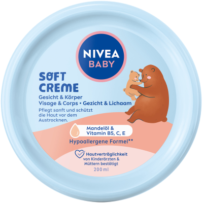 Nivea Baby Cream Face & Body Soft DS 200 мл