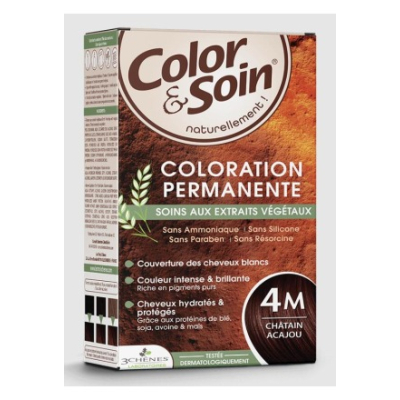 COLOR & SOIN Hair Color 4M Mahogany Brown (n) 135 ml