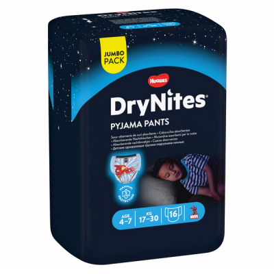 Huggies Drynites Night Windules M Boy 4-7J 16 STK