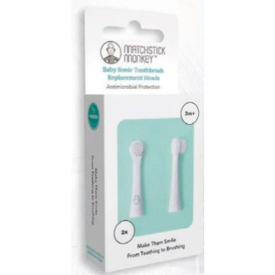 Match Stick Monkey Substituição de escova de dentes 2 PCs