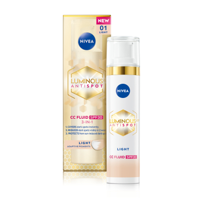 „Nivea Cell Lum630 3in1 cc“ skysčio šviesa SPF30 40 ml