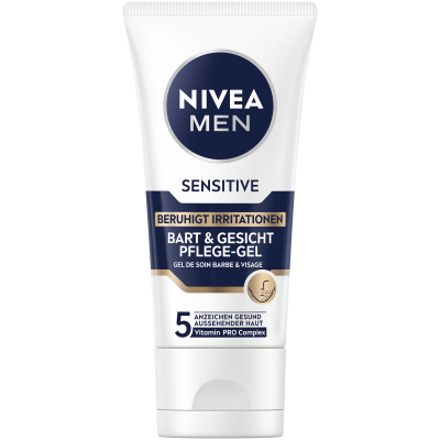 NIVEA MEN Care Gel Beard&Face Sens Tb 50 ml
