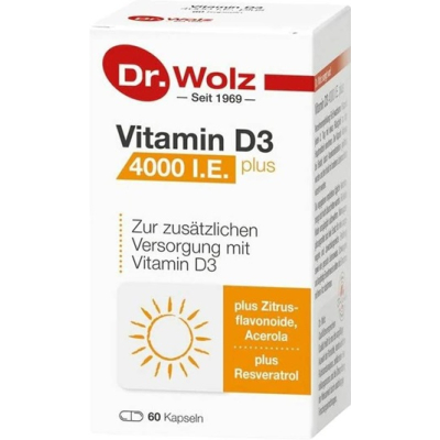Доктор Капсулы Wolz Vitamin D3 4000 МЕ плюс 60 штук