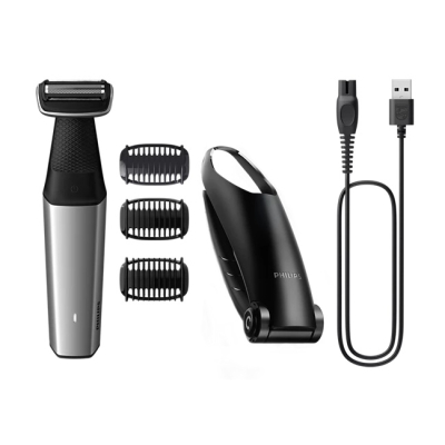 Philips BodyGroom Series 5000 Триммер Серебряный/Черный 3 ПК
